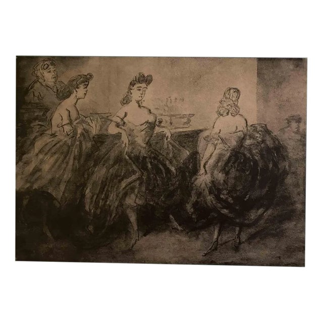 After C. Guys, Ballerinas, Photolithograph, Early 20th Century For Sale