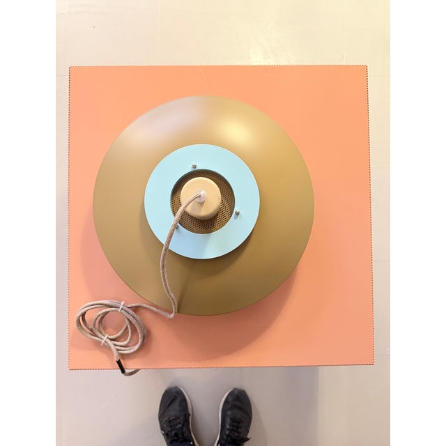 Vintage Bi-Colours Pendant Lamp, Denmark, 1980 For Sale - Image 12 of 16