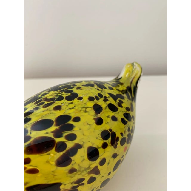Vintage Murano Glass Hen Figurine For Sale - Image 4 of 6