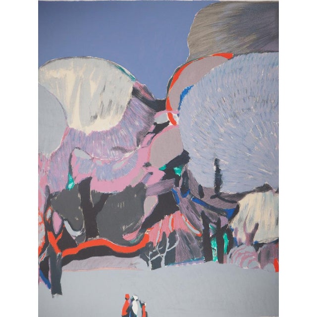 Gabriel Godard, Enchanted Garden, Original Lithograph For Sale - Image 4 of 8