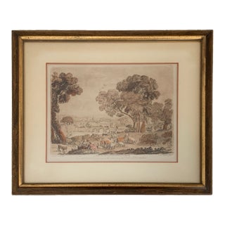 1775 Richard Earlom After Claude Lorrain “Liber Veritatis” No. 87 Engraving For Sale