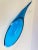 1960s Circa 1960s Blenko Blue Glass Horn Shaped Vase For Sale - Image 5 of 5