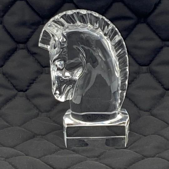 Steuben Crystal Horse Head Equestrian Paperweight (Designed by Sidney Waugh #7779) Vintage 1930s For Sale - Image 10 of 18