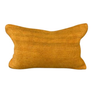 16 x 24 Hemp Pillow Turkish Cushion Natural Orange Pillow Cushion Cover For Sale