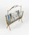 Mid-Century Modern Brass and Glass Magazine Rack from Fontana Arte, Italy, 1950s For Sale - Image 9 of 17