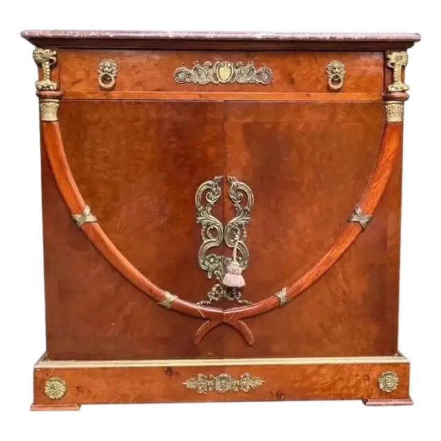 Chinoiserie Vintage Hall Cabinet For Sale