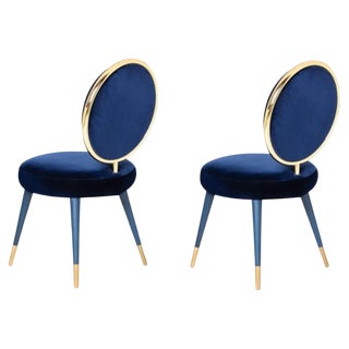 Set of Graceful Dining Chairs by Royal Stranger For Sale