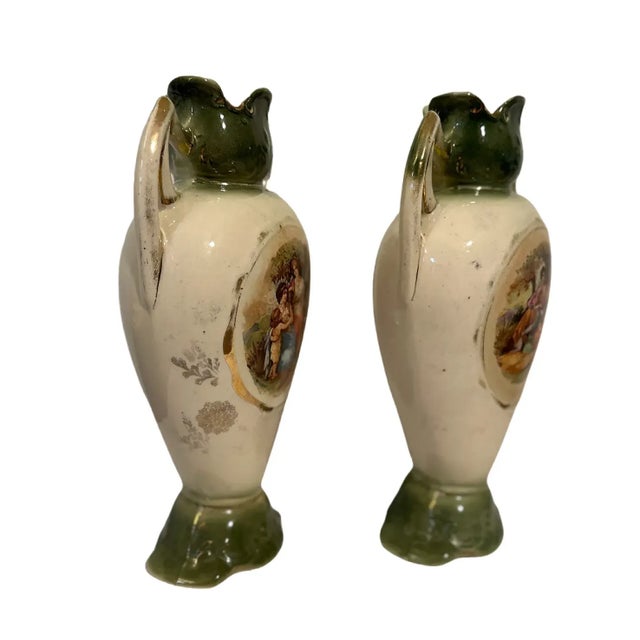 Antique Edwardian Wild & Adams 3-Piece Mantel Garniture Set - 1910s For Sale - Image 4 of 9