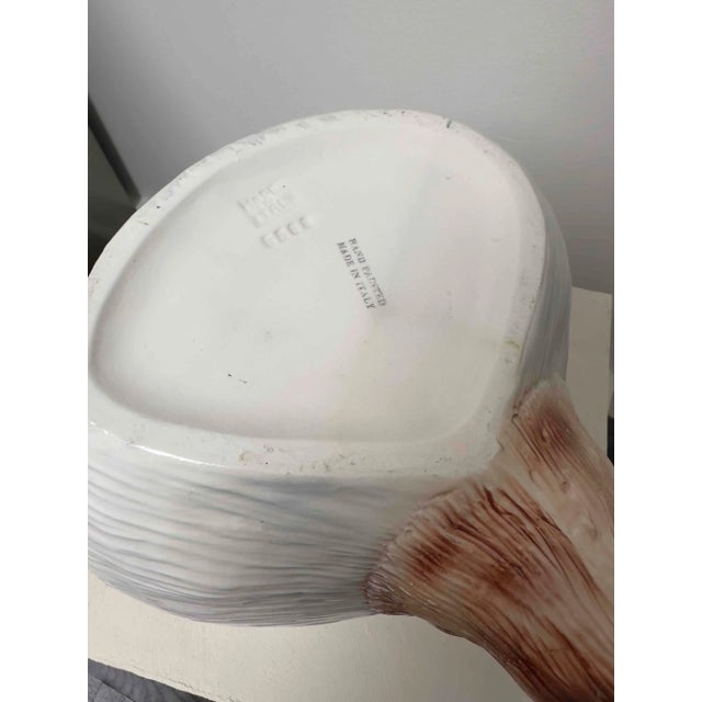 Early 20th Century Italian Majolica Ceramic Onion Tureen For Sale - Image 4 of 11