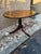 Farmhouse Antique Tiger Oak Duncan Phyfe Style Single Pedestal Round Table. For Sale - Image 3 of 11