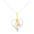 Symbolizing a love that never ends, this impeccably designed real 10kt gold heart pendant swirls at the center and...