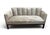 Art Deco 1950s Art Deco Scalloped Velvet Lounge Chairs and Sofa Set For Sale - Image 3 of 11