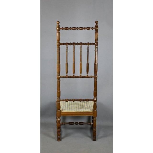 Antique French Walnut Side Chair For Sale - Image 9 of 13
