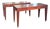 Pair of Midcentury Style Single Drawer Wood Consoles For Sale