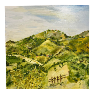 2025 "Malibu" Oil on Board Painting by Ukrainian Artist Svitlana Shapovalova