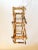 Vintage Burnt Tortoise or Scorched Bamboo Collapsable 8 Bottle Wine Rack For Sale - Image 9 of 9