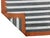 Handmade Cotton Area Rug, Vegetable Dyed, Sky Blue, Gray and Terracotta Striped Dhurrie -8'x12' For Sale - Image 12 of 13