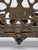 Antique 19th C. Polish Brass Bench Menorah Hanukkah Lamp Lions Birds Openwork For Sale - Image 14 of 18