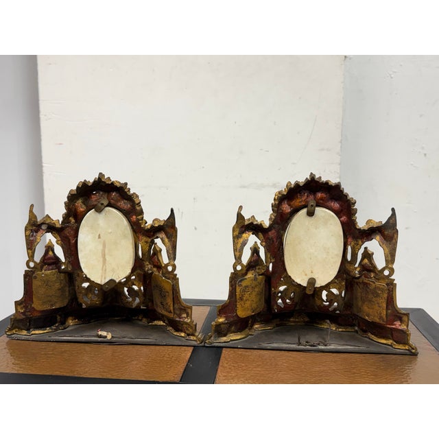 Early 20th Century Antique French Gilt-Bronze Consoles, Pair For Sale - Image 5 of 12