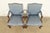 1990s Kittinger Chippendale Carved Mahogany Open Arm Library Chairs | Pair For Sale - Image 5 of 18