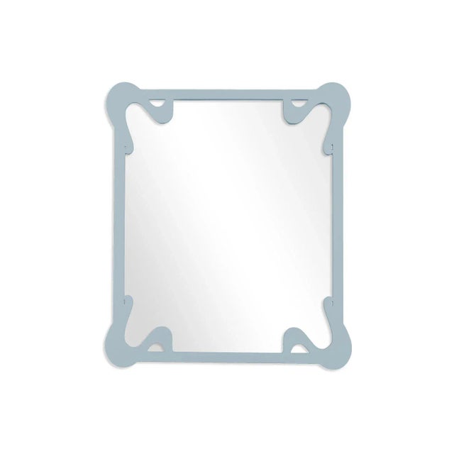 Contemporary Fleur Home Carnival St. Roch Rectangle Mirror in Parma Gray, 36x48 For Sale - Image 3 of 3