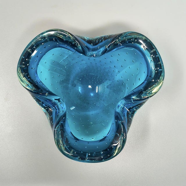 Glass Vintage Italian Ashtray by Flavio Poli for Seguso, 1960s For Sale - Image 7 of 8
