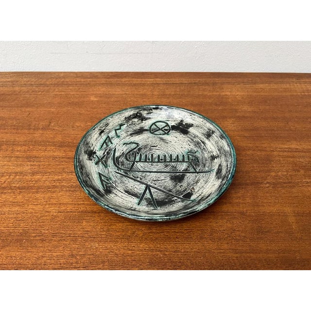 Mid-Century Handmade Ceramic Wall Plate with Viking Designs from Arol, Norway, 1960s For Sale - Image 15 of 15