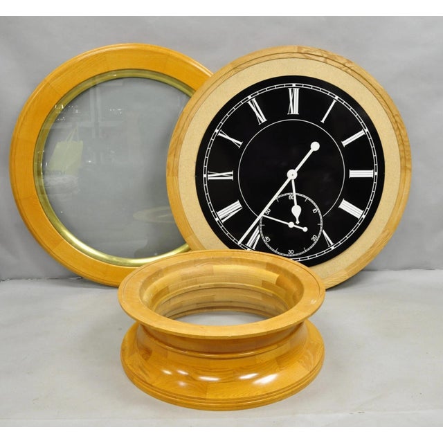 Vintage 1978 Paul Persoff Design Large Custom Working Clock Coffee Table For Sale - Image 12 of 12