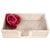Artifacts Rattan Guest Towel - Rectangular Napkin Holder with Cutout in White Wash For Sale In Houston - Image 6 of 8