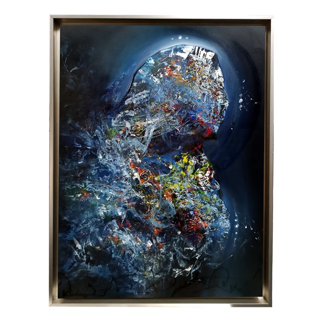 Ovidiu Kloska, Angel Waiting 237, Acrylic on Canvas For Sale