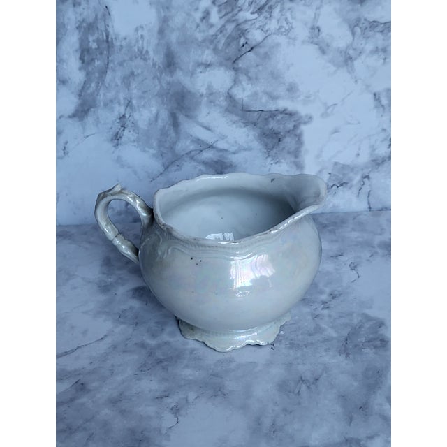 Ceramic 1920s German Lusterware Porcelain Creamer For Sale - Image 7 of 10