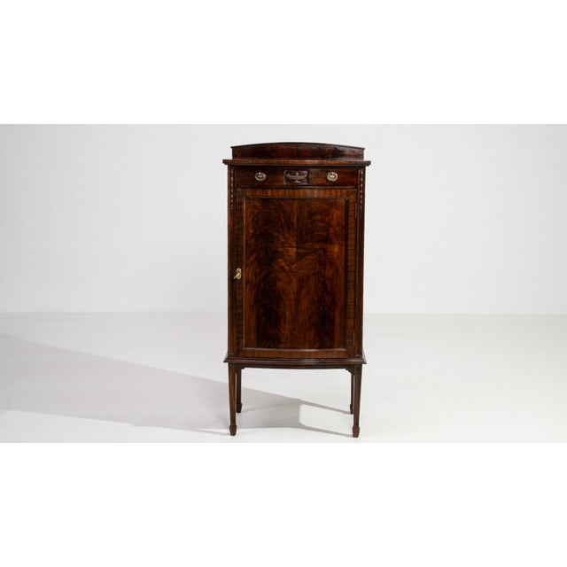 19th Century France Georgian Brown Wood Storage Cabinets & Cupboards For Sale - Image 10 of 11