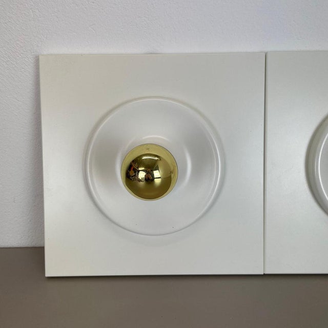 Space Age White Cubic Wall Lights, Germany, 1980s, Set of 2 For Sale - Image 4 of 18