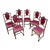 Early 20th Century Louis XVI French Carved Bow-Top Dining Chairs - Set of 6 For Sale