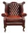 Mid-Century English Chesterfield Wingback Chair For Sale