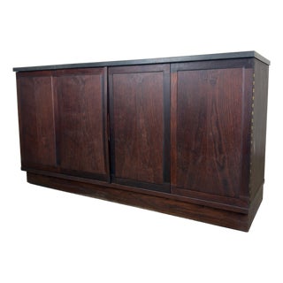 Mid-Century Modern Walnut and Slate Cabinet Designed by Jack Cartwright for Founders Furniture. For Sale