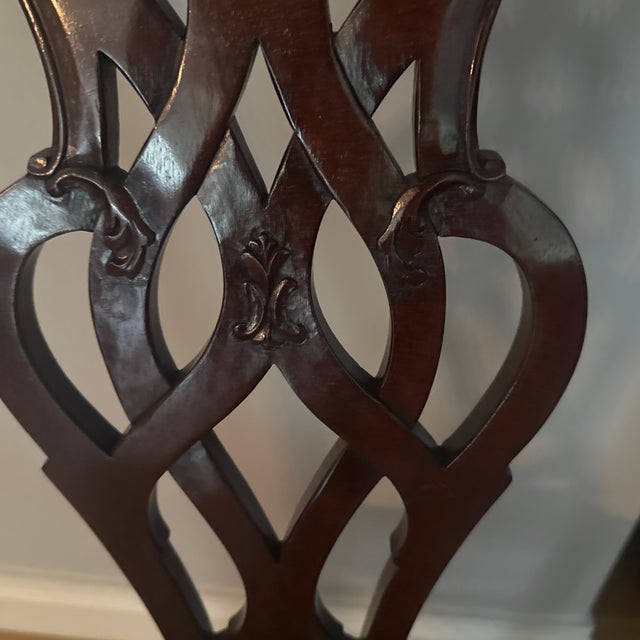 Late 19th Century Set of Ten George ||| Style Mahogany Dining Chairs For Sale - Image 5 of 11