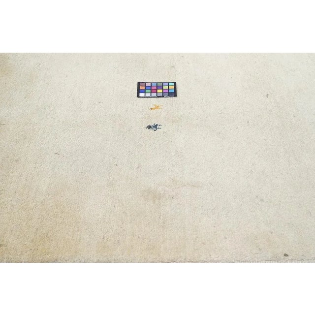 Sand 1970s Vintage Gabbeh Rug 4'1'' x 6'2'' For Sale - Image 8 of 8