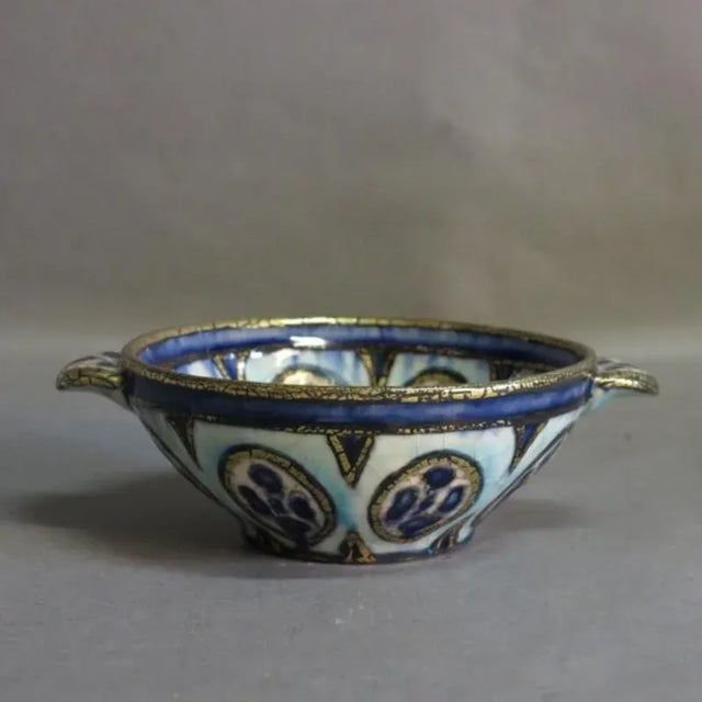 Postmodern Jugendstil Ceramic Bowl by Andre Métthey For Sale - Image 3 of 13