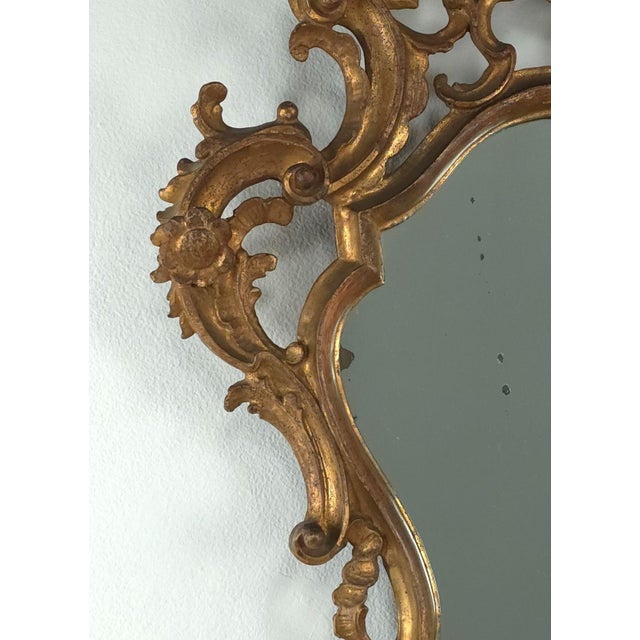 Pair of Italian Baroque Giltwood Mirrors, Circa 1800 For Sale - Image 9 of 12