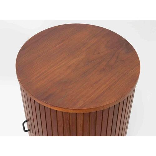 1960s Swivel Teak Mobile Bar, Italy, 1960s For Sale - Image 5 of 7