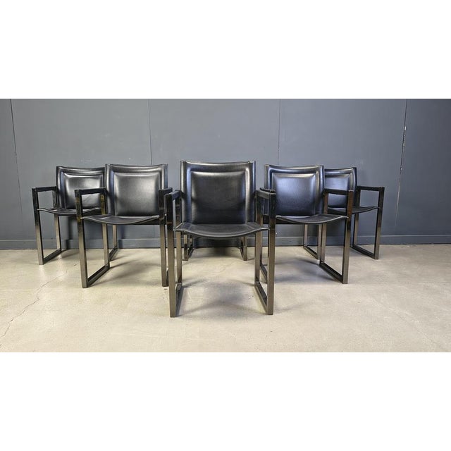 Vintage Dining Chairs attributed to Arrben, 1980s, Set of 6 For Sale - Image 9 of 13