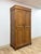 Boho Chic Mid 20th Century Coastal Boho Faux Bamboo Wicker Rattan Armoire Wardrobe Combo With Foldout Desk For Sale - Image 3 of 15