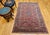 Textile Early 20th Century Persian Kashan Rug, Hand-Knotted Wool & Cotton, Floral Design, Red & Navy, 5x7 For Sale - Image 7 of 16