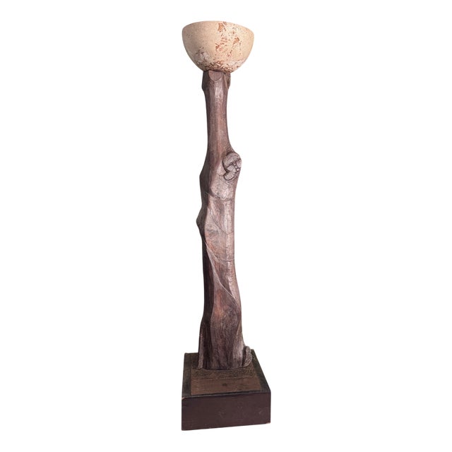 Nicole Bridier, The Zézé Player, Direct-Carved Sculpture, 1992–93, 250CM Tall For Sale