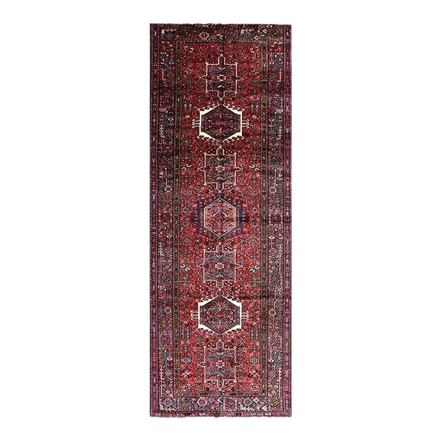 1950s Old Persian Karajeh Runner Rug 5’1″ X 14’5″ For Sale
