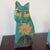 1980s Hand-Painted Wooden Cat Folk Art Figures – Set of 3 For Sale - Image 4 of 9