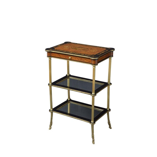 Black Antique Thuya Wood Side Table For Sale - Image 8 of 9