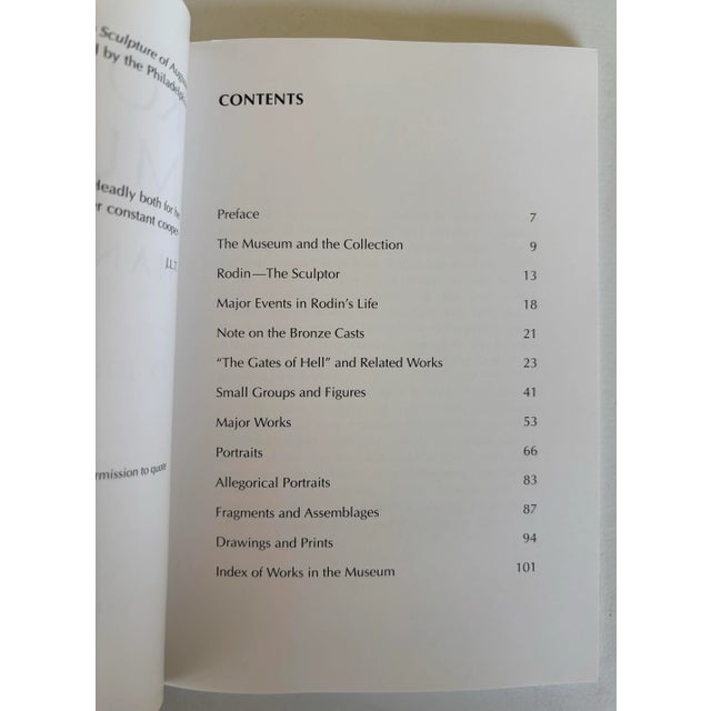 Paper Rodin Museum Handbook by John L. Tancock Philadelphia Museum of Art For Sale - Image 7 of 12