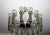 Vintage Metal Chandelier by Scolari, 1970s For Sale - Image 4 of 12